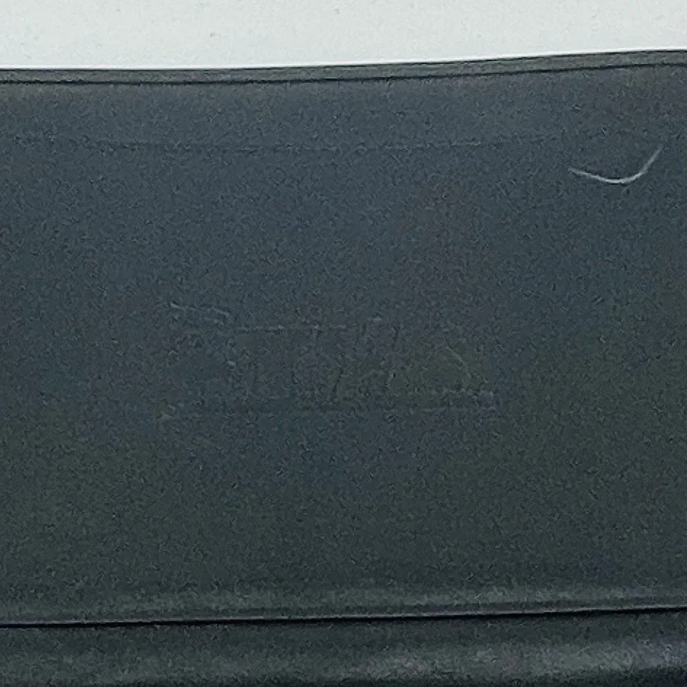 VTG Black Texas Embossed Leather Portfolio 8.5x11 Pad Folder Organizer Notebook